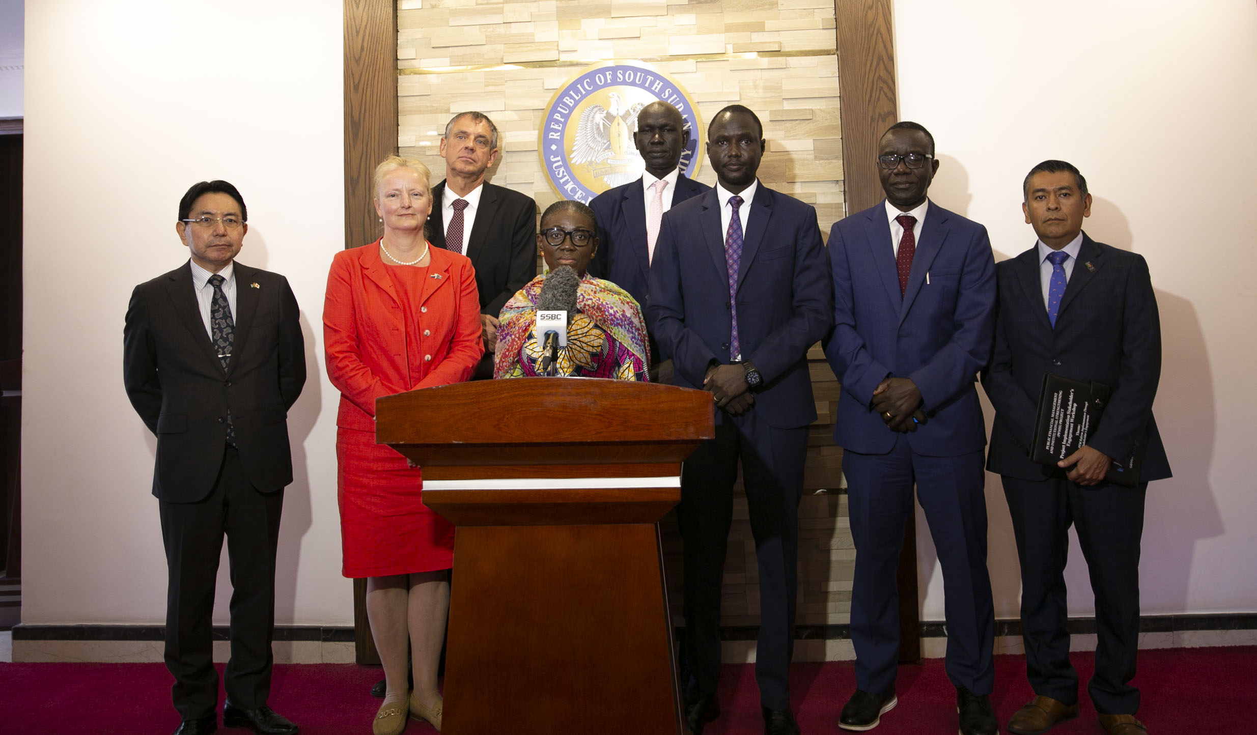 Representatives at the signing ceremony for the Compact on Water and Sanitation