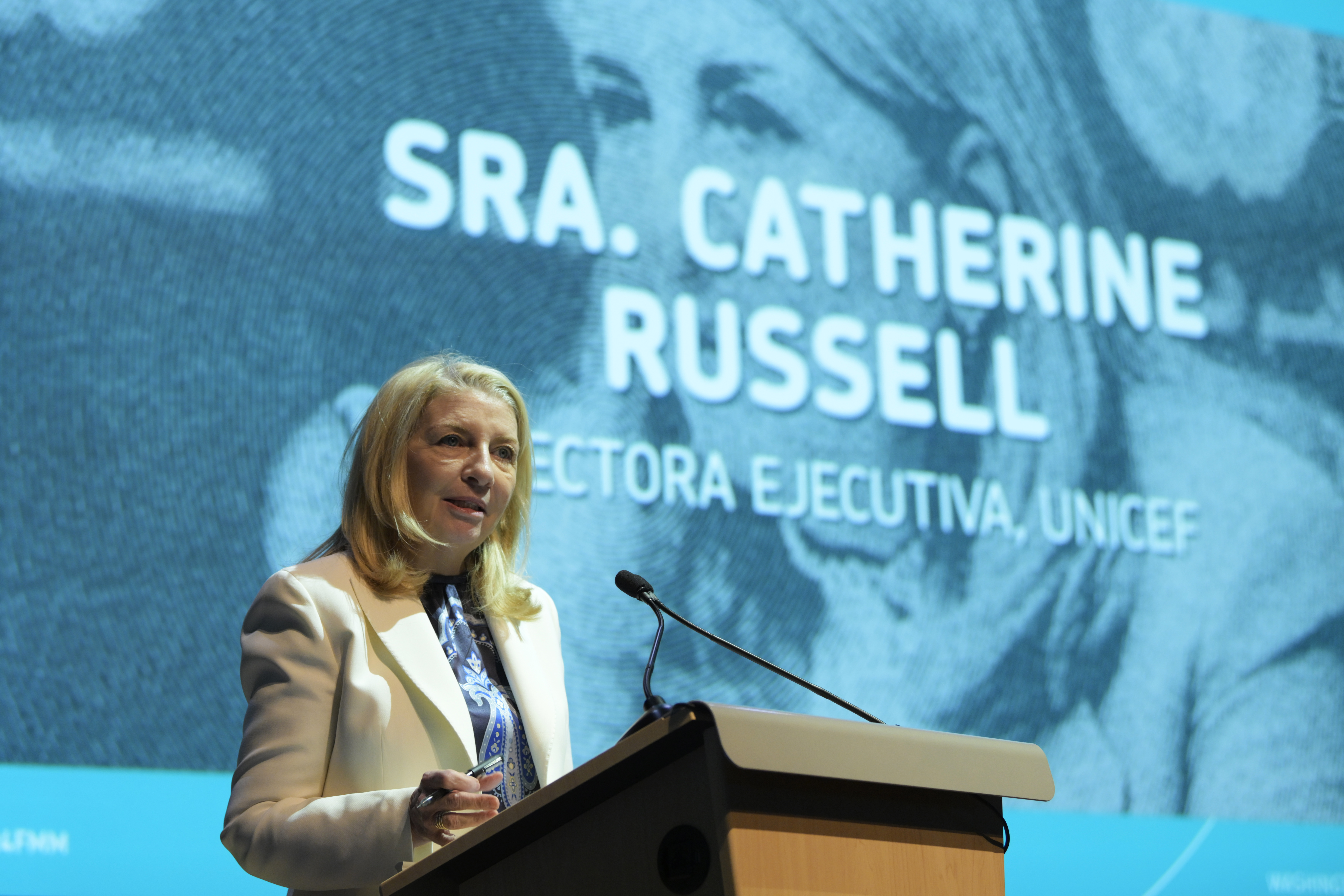 Catherine Russell, UNICEF, addresses Latin America and Caribbean Finance Ministers' Meeting
