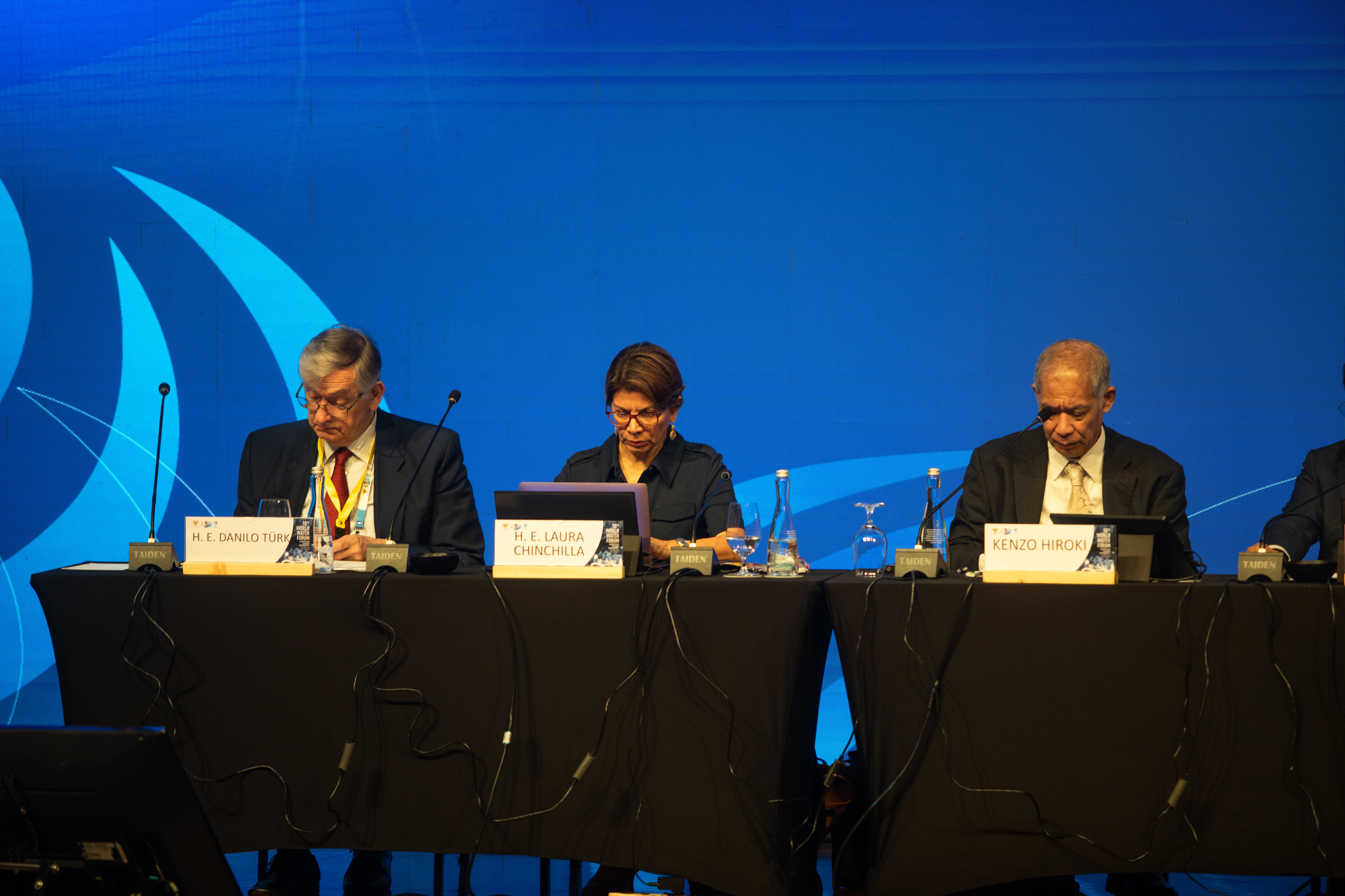 Laura Chinchilla, former president of Chile speaks at the Bandung Spirit Water Summit