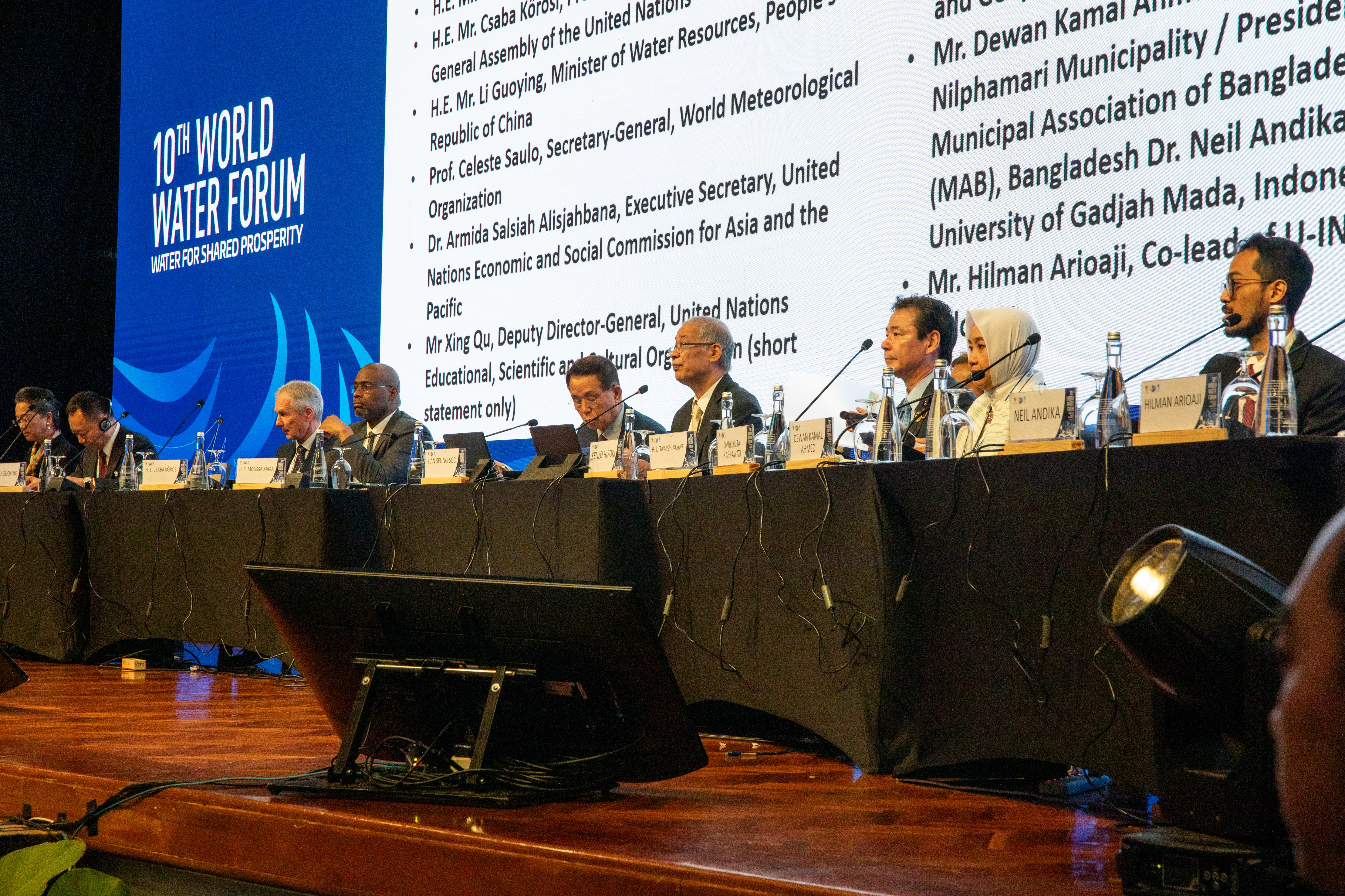 Panel at the World Water Forum