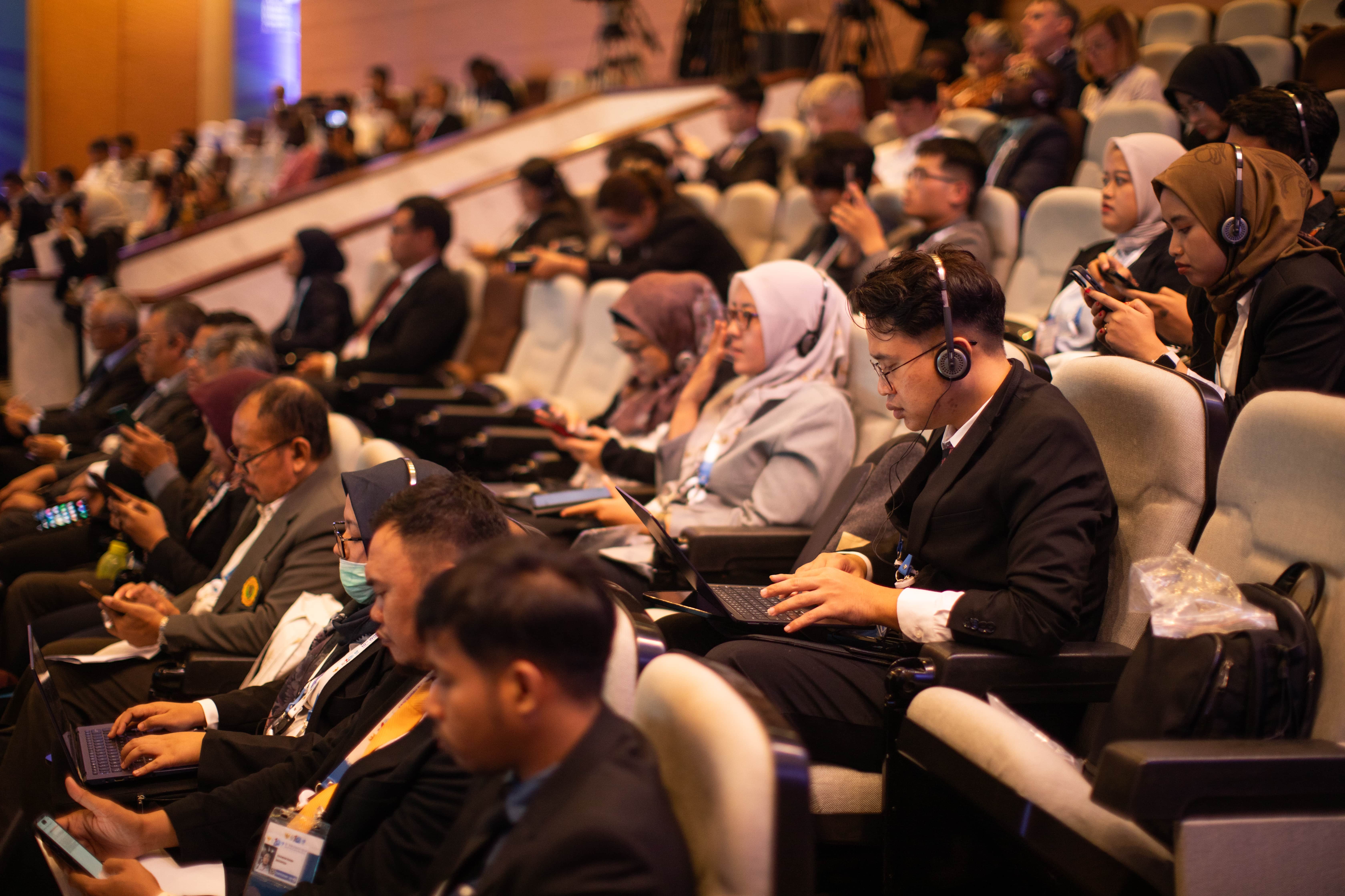 Audience members at the Bandung Summit
