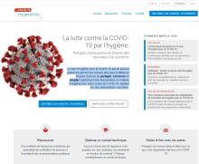 Capture d'écran - Site du Hub d’Hygiène pour la COVID-19