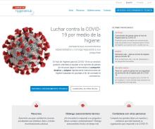 Captura de pantalla del Hub de Higiene para la COVID-19