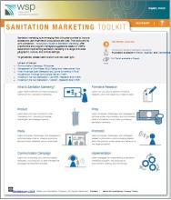 Screenshot of new Sanitation Marketing Toolkit at WSP