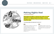 Making Rights Real website screenshot