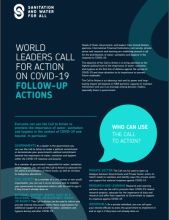 Screenshot of the first page of the Call-to-Action follow-up tool