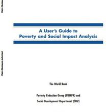 A User’s Guide to Poverty and Social Impact Analysis