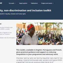 Understanding and addressing equality, non-discrimination and inclusion in water, sanitation and hygiene work