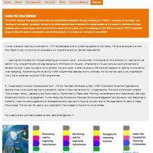 Screenshot of WASH Alliance International's Leave No One Behind website