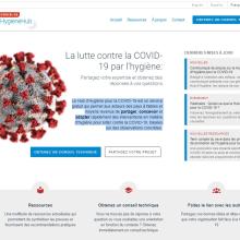 Capture d'écran - Site du Hub d’Hygiène pour la COVID-19