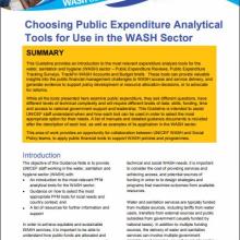 Covershot of the UNICEF Public Expenditures Tools Guidance PDF