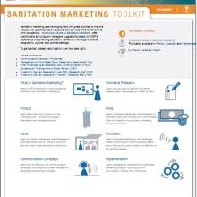 Screenshot of new Sanitation Marketing Toolkit at WSP