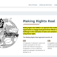 Making Rights Real website screenshot